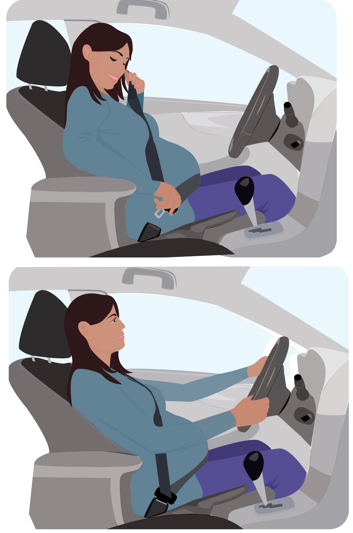 Gestante ao volante
